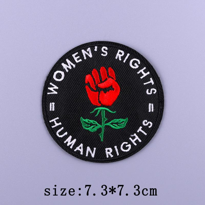 Punk Patch Iron On Embroidered Patches For Clothing Thermoadhesive Patches On Clothes Rock Biker Patch For Clothes Hook Loop