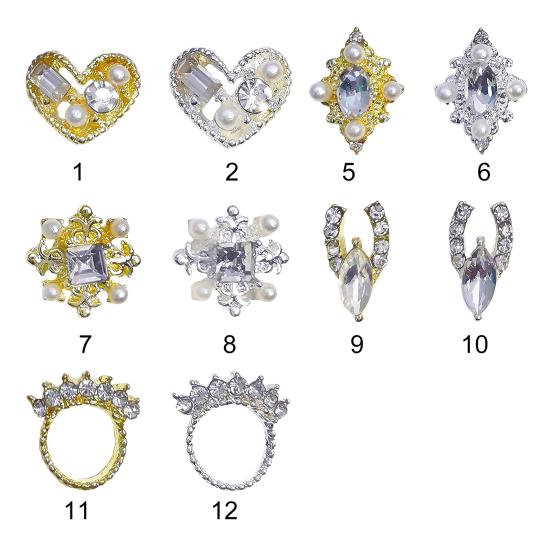 10Pcs/Bag Nail Rhinestones Creative DIY Design Accessories 3D Nail Art Decorations for Nail