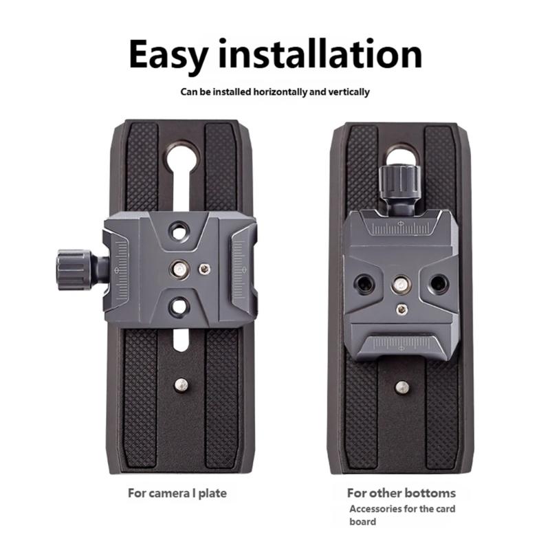 Quick Release Clamp Adapters For Tripods Stabilizers With Arca Swisses Standard And Double Thread Mounts