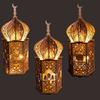 Wooden Ornament Decorative Led Light Party Supplies For Muslim Festival Eid Mubarak Decoration