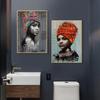 African Women Poster Canvas Painting Portrait Posters and Prints Scandinavian Wall Picture for Living Room Home Decor No Frame