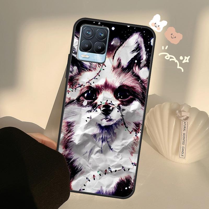 Cute Cartoon Animal Fox Case For Realme C71 C63 C61 C55 C51 C53 C25 C65 C67 C75 11 12 13 14 15 Pro Plus GT6 GT7 Pro