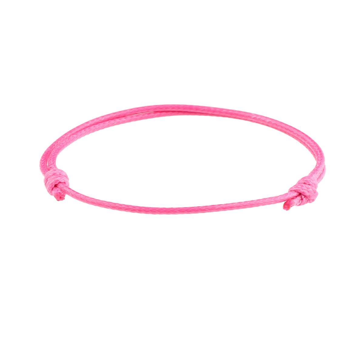 

Корейский браслет из вощеной проволоки, сплетенный вручную, регулируемый, 1,5 мм, многоцветный