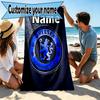 Custom Name Personalized Chelsea F.C Print Beach Towel, for Trip Camping Beach Party Home Decor, Birthday Gift for Family & Friends
