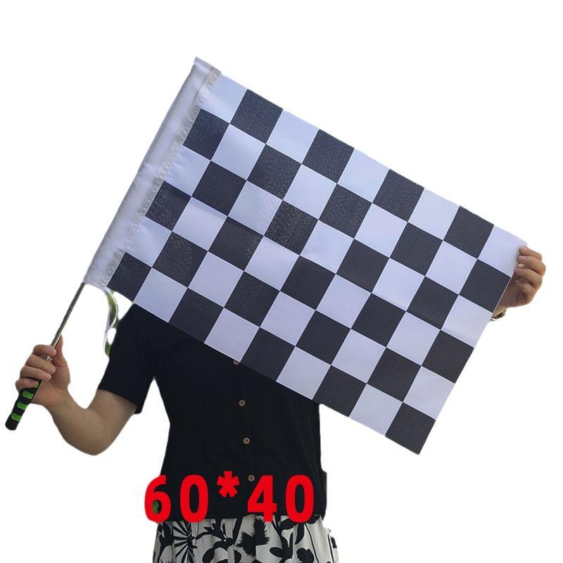 Black & White Checkered Racing Flag No. 6 – Start/Finish Line, 40x60cm