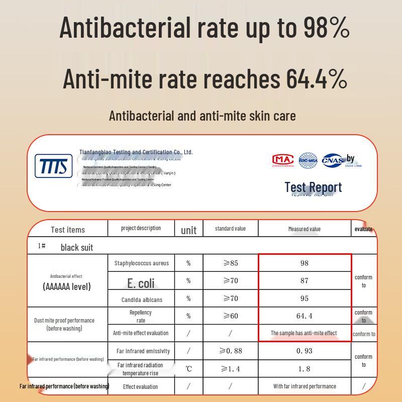 Men's Bingshue Mumian 10A Antibacterial Cotton Thermal Underwear Set