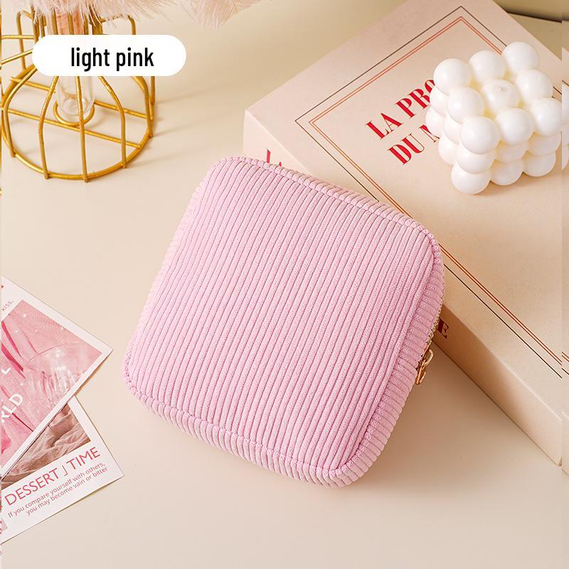 Portable Large Capacity Storage Bag for Menstrual Pads, Cables, and Makeup