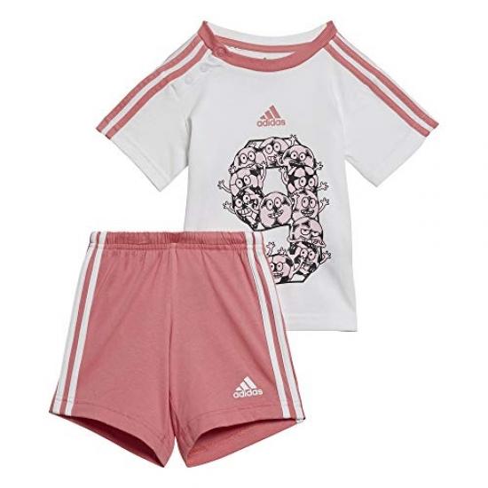 Buy Adidas gm8968 i lil 3s sp set sport set unisex-baby top:white / hazy  rose bottom:hazy rose s21 / white 1218 at affordable prices — free  shipping, real reviews with photos — Joom
