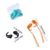 1 Pair Comfort Corded Ear Plug Silicone Waterproof Earplug Swimming Earplugs  Outdoor Water Sports
