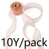 (10 Yards/Packung) 4cm Goldrand Wellenförmiges Garn Geschenkbox Bouquet Verpackungsmaterial Schleife Haaraccessoires Handgemacht DIY Dekoratives Spitze