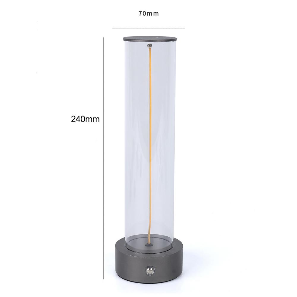 Portable LED Night Lights Rechargeable Magnetic Desk Lamp Three-Level Dimmable Touch Sensor Table Lamp for Home Outdoor Camping