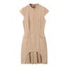 Summer 2025 Women's Sleeveless Pleated Hem Mini Dress