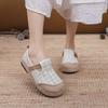 2024The New Breathable Cotton Linen Canvaswomen Shoes Cotton Linen Slippers Summer Fashion Women Shoes Sandals Zapatos De Mujer