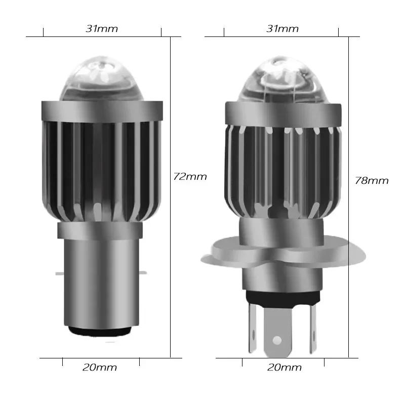 Motorcycle Headlight H4 BA20D CSP 12V LED Moto High/Low Beam Led Bulbs 12000LM Super Bright Autobike Fog Lamp