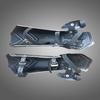 Blackened Pair Steel of Bracers / Cosplay Armor for Larp Clothing - Metal Bracers, Fantasy Warrior, Lerp Costume, Renaissance Medieval Knight