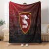 Salernitana 1919 Crest Design Flannel Blanket, Soft Polyester, Modern Design, All-Season for Camping, Travel, Gifts for Holidays or Birthdays