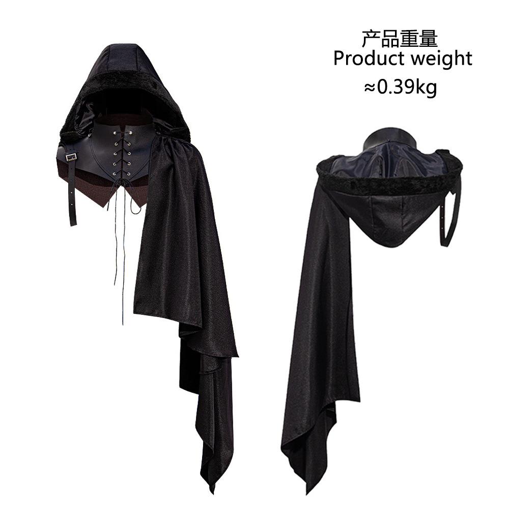 Medieval Style COS Cape Strap Cape Halloween Costume Children's Costume Western Exotic Wind Slash Shoulder