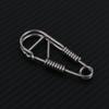 Stainless Steel Clasp Dual Lock Keychain Snap Clip Carabiner Key Ring  Outdoor Tools