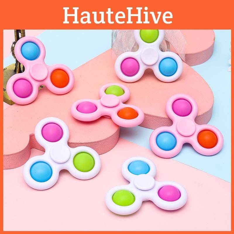 Gyroscope Plastic Toy With Bubble Push And Spin Features For Relaxation Gift
