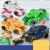 New Dinosaur Tank Inertia Glide Ejection Car Simulation Shape Boy Girl Parent-child Interactive Educational Toy White