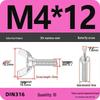 304 Stainless Steel Hand-Tightening Butterfly Weld Screws - Ram Horn M4 M5 M6 M8