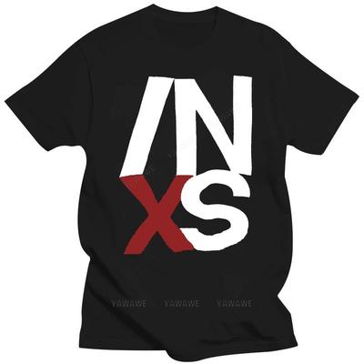 New Arrived Black Short Sleeve Brand Top Hot Vintage INXS 1990 TOUR T SHIRT Fashion Print Tshirts Male Casual Style Tee-shirt
