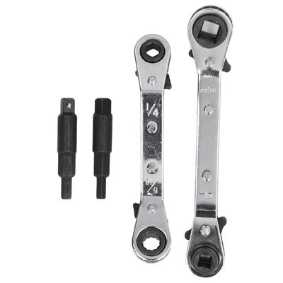 CT122 Refrigerator Ratchet Wrench 1/4 3/16 5/16 3/8 Stainless Steel Wrench Air Conditioner Repair