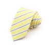 Men,Plaid, Cotton Ties,  Orange, Green, Striped Necktie, Slim Casual Tie