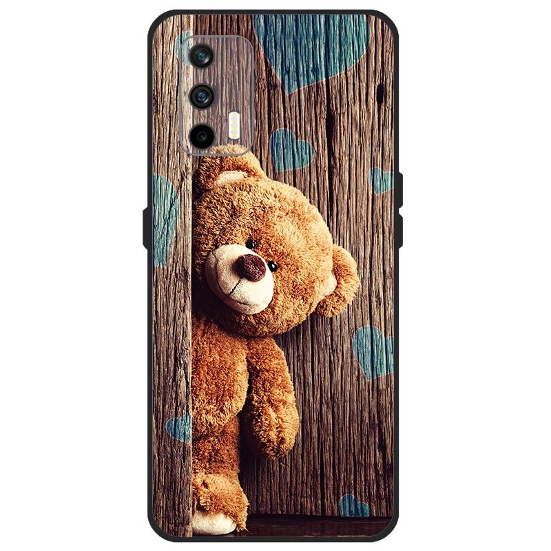 

Case For Realme GT 5G Case RMX2202 Soft Silicone Back Cover For OPPO Realme GT 5G 6.43 inch Cartoon TPU Phone Bumper Bags Etui Realme GT 5G