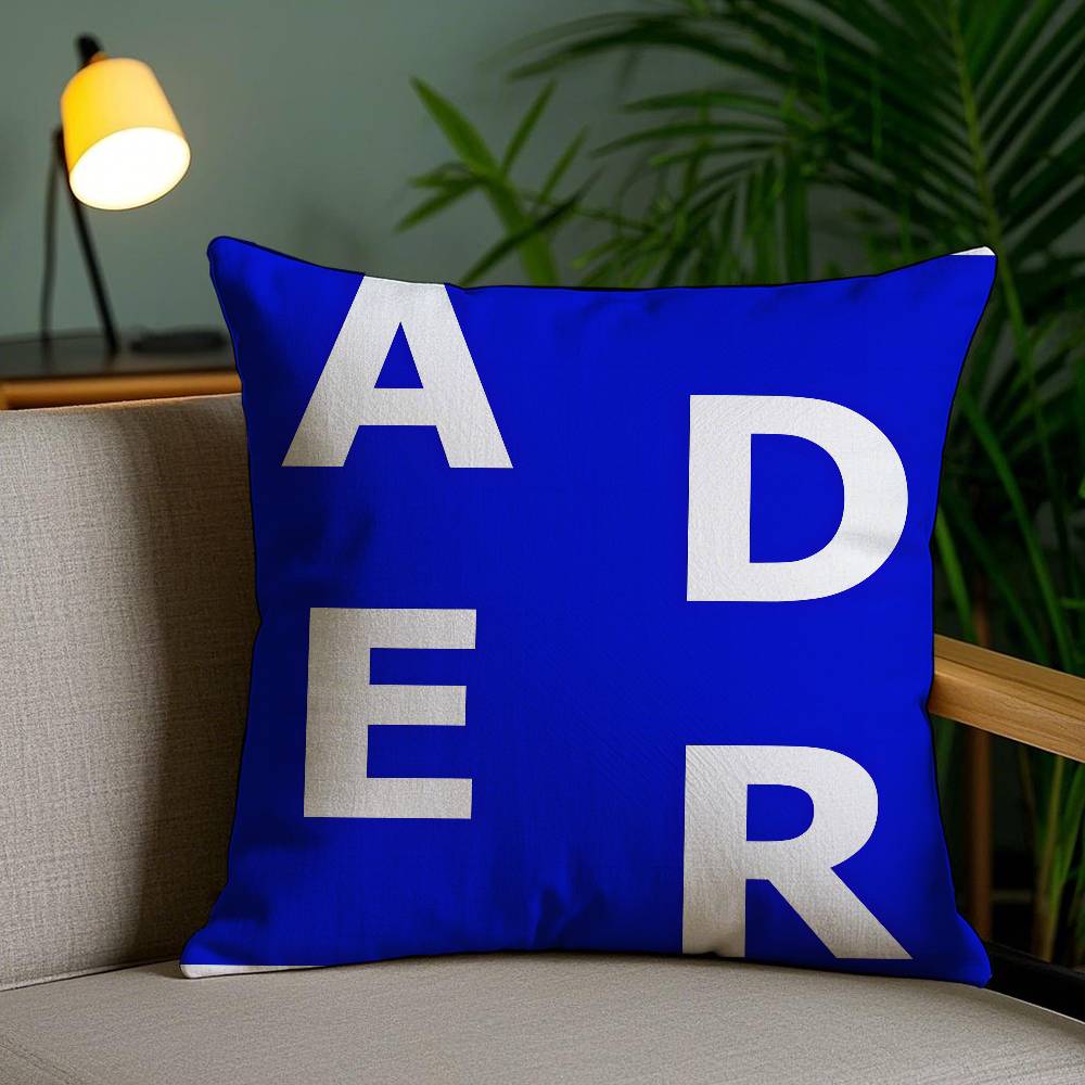 

Avant-garde Fashion Ader Error-E Pillow Case Anti-dustmite Pillowcase Invisible zipper silky short plush Sofa cushion cover 12x12Inch