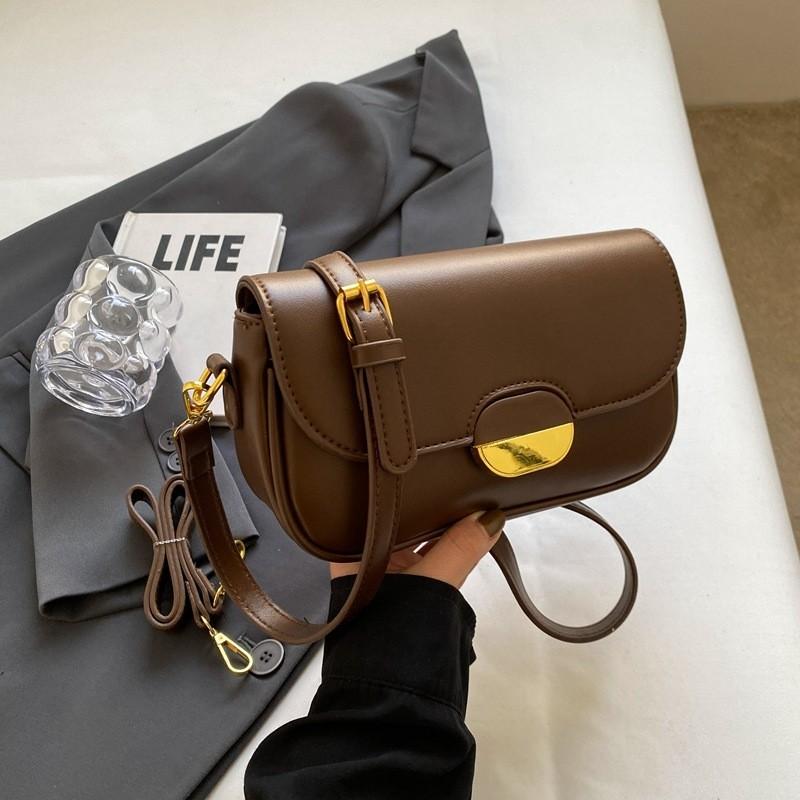 Chic Vintage Women s Handbag 2023 New Arrival Autumn Winter High-grade Small Square Bag French Minimalist Shoulder Crossbody Bag
