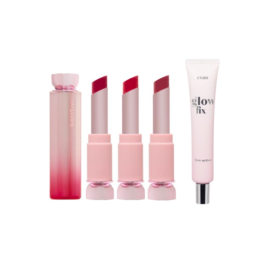 Etude Glow Fix Tone-up Base SPF 50+/PA++++ 30ml + Color Lasting Glow Stick 3.2g