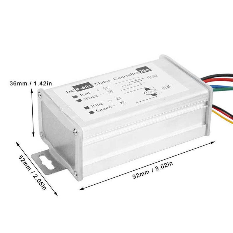 Dc Motor Speed Controller,Brush Motor Driver Controls Module Dc 9V-60V 12V 24V 36V 48V 60V Motor Pulse Width Modulator Regulator