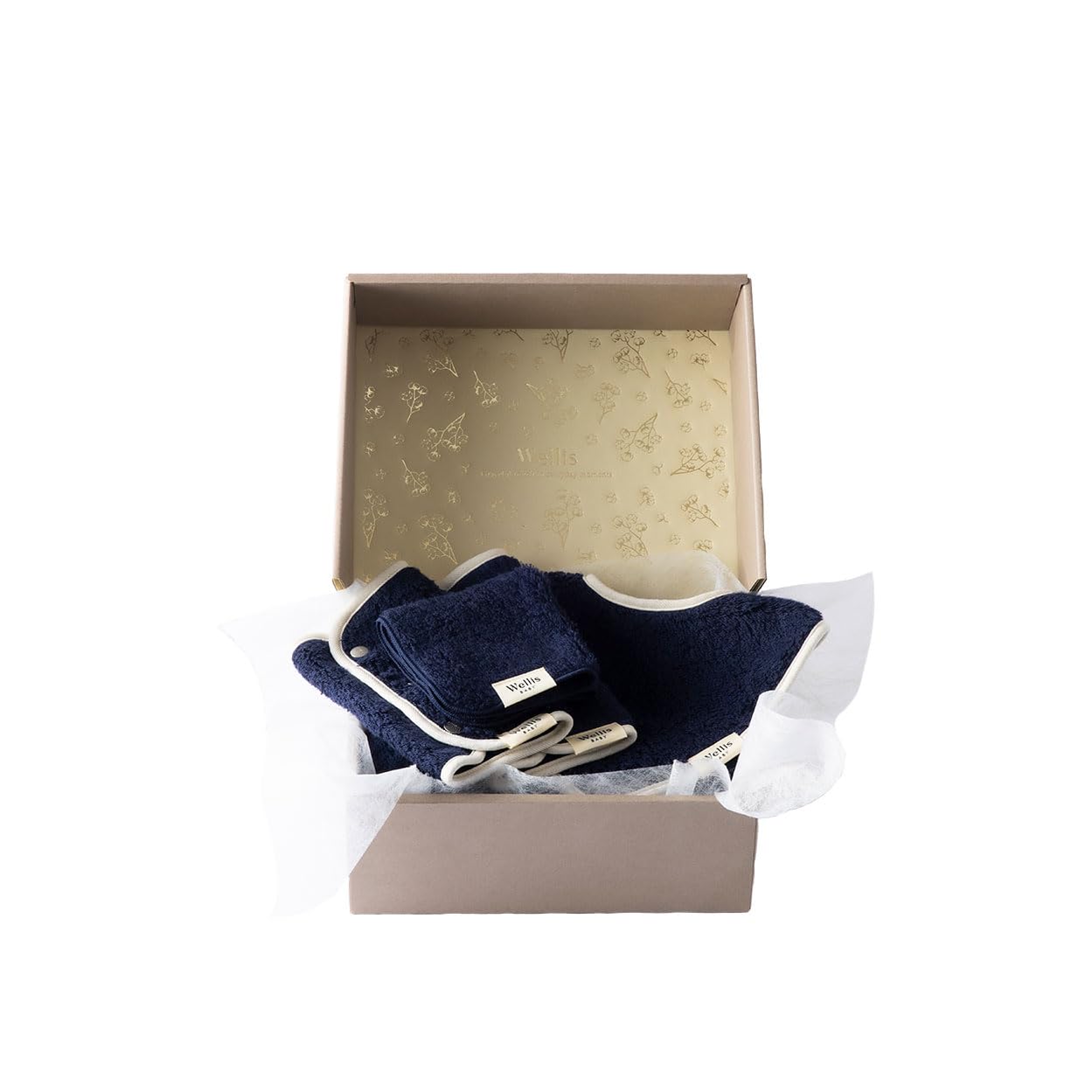

Box Navy Baby Carrier Mommy Towel [Wellis BABY] Mommy s (Small Bib, Cover, Navy)
