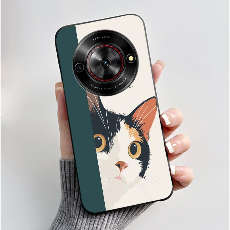 Phone Casing For ZTE Blade A75 5G Z2357N Nubia Focus 5G Case Luxury Dragon Cute Cool Boys Girls Black Soft TPU Back Shell Cover