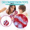 Children Adult Push Bubble  Sensory Toy Key Ring Educational Toy