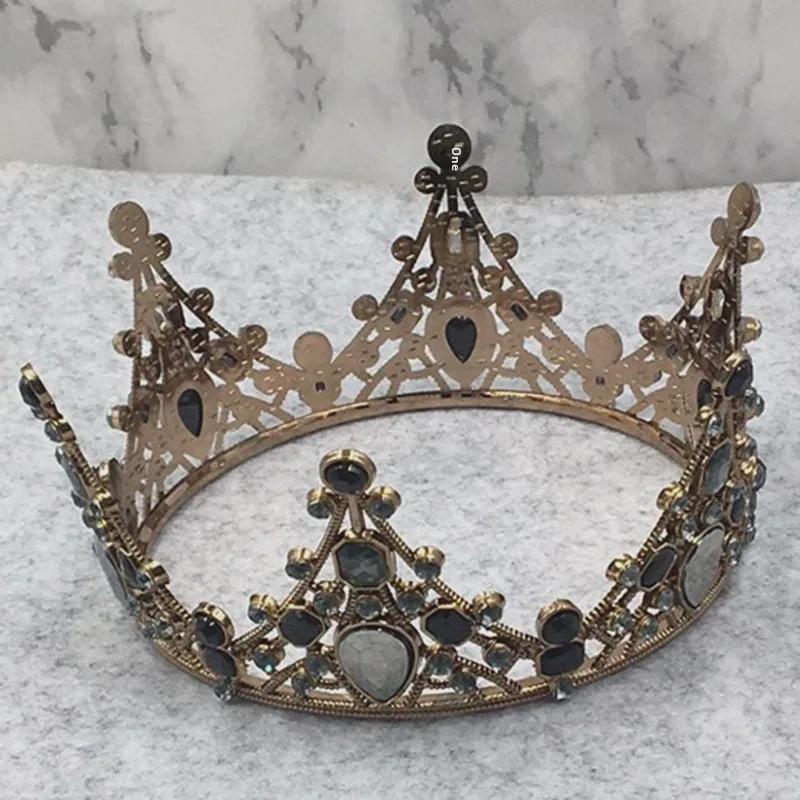 Retro Black Baroque Crown for Cake Decoration