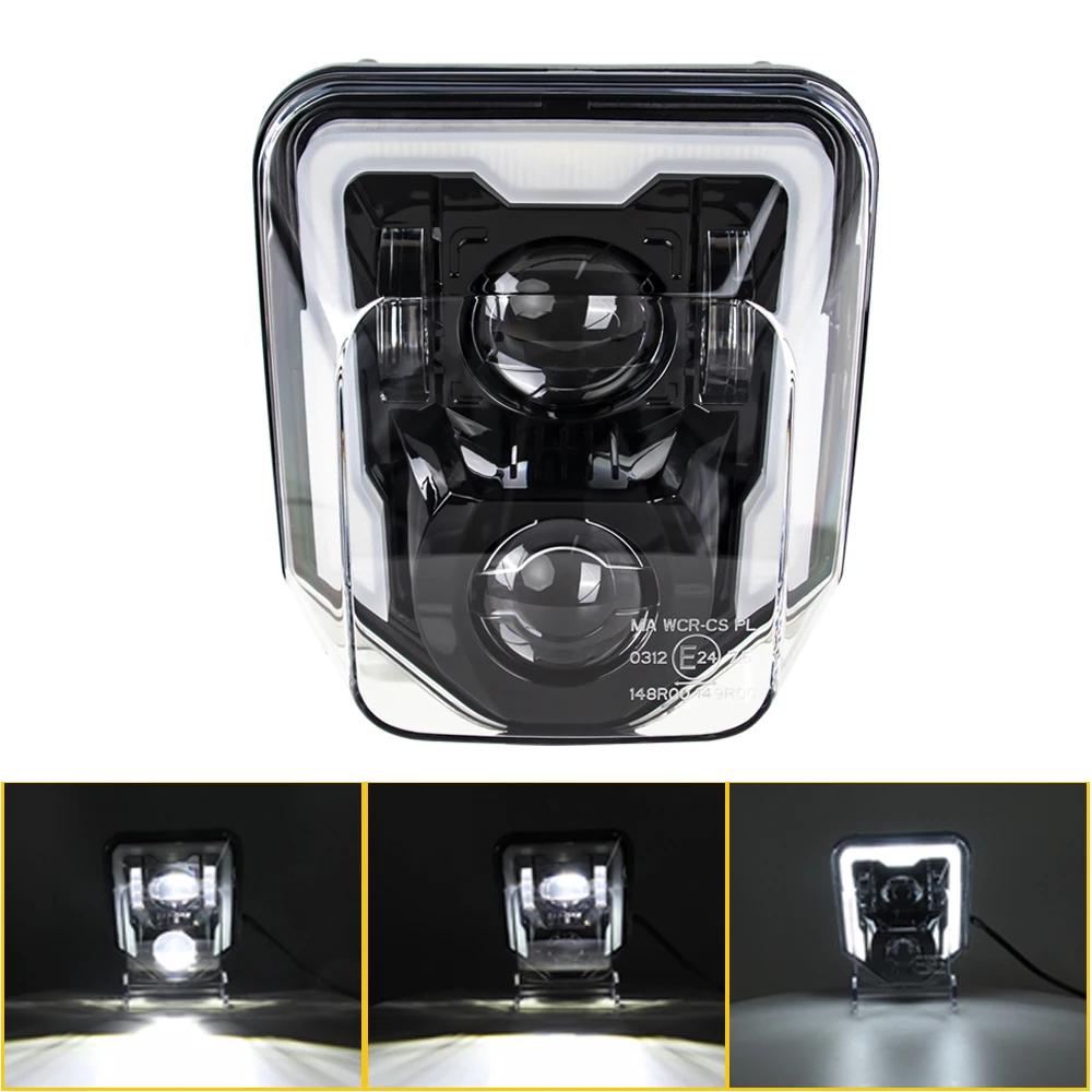For Husqvarna Led Headlight Plate Supermoto TE TC FE FC 125 500 701 2016-2025 Dirt Bike Enduro Motocross Headlamp