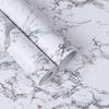 Selbstklebende Marmortapete Abziehen und Aufkleben Weiße Marmorkontakt-Wandfolie für Zuhause Wohnzimmer