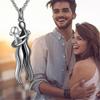 Umarmungs-Paar-Halskette S925 Sterlingsilber Umarmungs-Halskette Geliebter Schmuck für Ihn und Sie, Liebhaber Valentinstagsgeschenk