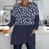 Ladies Oversized Crew Neck Long Sleeve T Shirt Soft Casual Tops For Home And Daily Outing