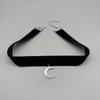 Vintage Dark Subculture Crescent Moon Clavicle Choker Necklace For Women
