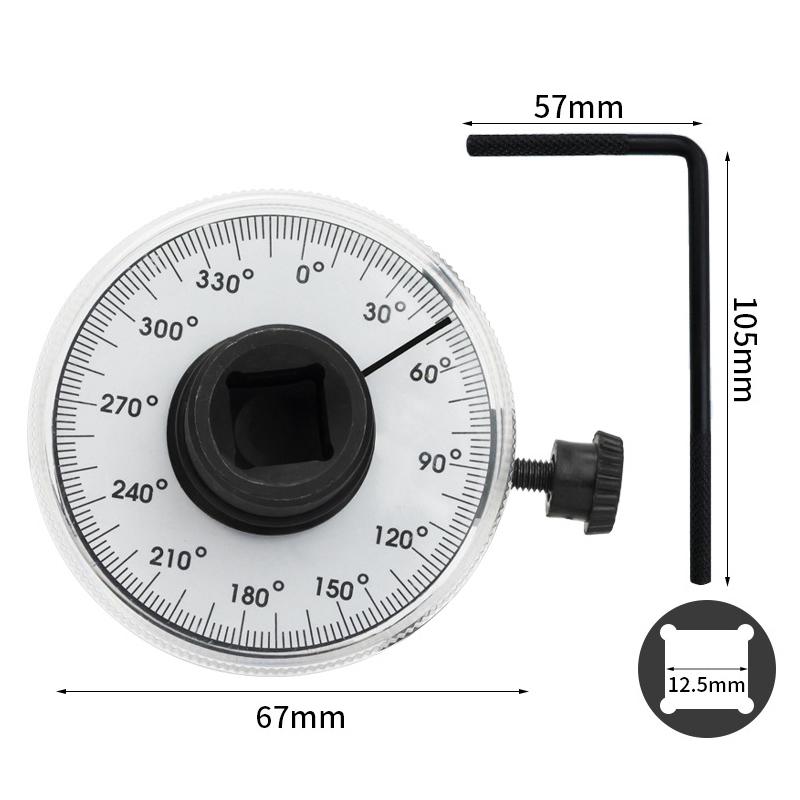Torque Wrench Torquemeter Dial Hand Tool Auto Service Equipment Garage Calibrated In Degrees Automotive Tools Car Repairing 1PC