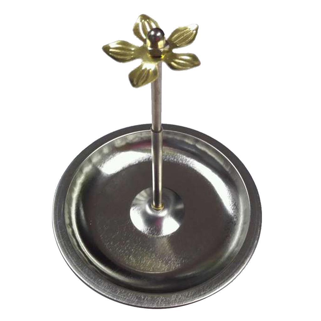 Verstellbare Räucherstäbchenhalter-Brennerplatte für Sandelholzspiralen, 2 Stück, 11 cm