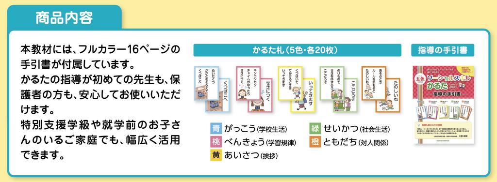 Social Skills Karuta Starter Kit Cards Taking Learn the Rules and Manners While Five-Color (Reading + Cards) Playing!
