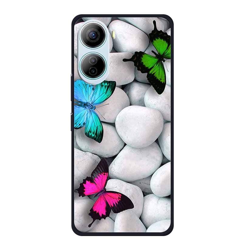 For ZTE Libero 5G IV Case Luxury Cartoon Silicone TPU Back Cover Soft Phone Cases for ZTE Libero5G IV A302 Protective New Fundas