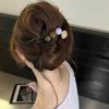 New Irregular Twist Clip Disc Hair Grab Clip for Women Elegant Colorful Beads Twisted Hairpin Girl Hair Accessories