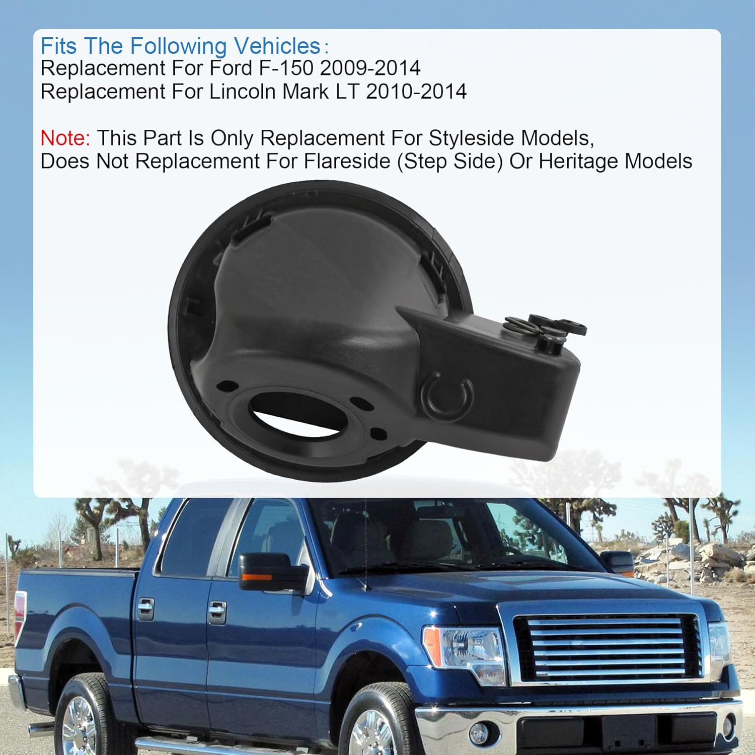 

Замена блока-кармана лючка бензобака для Ford F-150 2009-2014, Замена для Lincoln Mark LT 2010-2014 Заменить 9L3Z9927936B