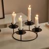 Decorative Candle Stands Iron Taper Candle Holders Candelabra Retro Candlestick Holders for Wedding,Table Centerpieces