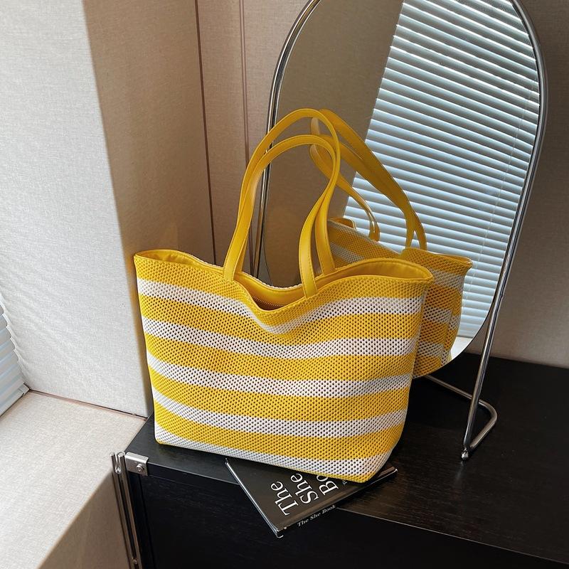 

Женские сумки-бестселлеры, сумки-тоут, плетеные сумки, нишевая мода для работы, ленивый стиль, портативные холщовые сумки через плечо. жёлтый